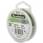 Beadalon stringing wire 7 strand 0.61mm Acier inox clair