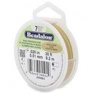 Beadalon stringing wire 7 strand 0.51mm Doré