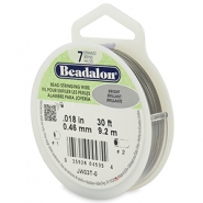 Beadalon stringing wire 7 strand 0.46mm Acier inox clair