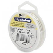 Beadalon stringing wire 19 strand 0.46mm Argenté