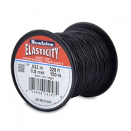 Beadalon Elastic Stringing Wire 0.8mm 100 metre Noir