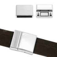 Fermoirs aimantés en métal Basic Quality Ø15x3mm argenté antique