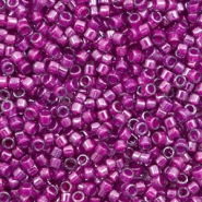 Perles Miyuki delicas 11/0 Fuchsia lined luster crystal DB-281