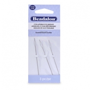 Beadalon Collapsible Eye Needles 6.4mm assorted Argent&eacute;