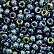 Perles de rocailles Miyuki 6/0 Metallic iris gunmetal 6-456
