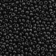 Perles de rocailles Miyuki 11/0 Opaque black 11-401