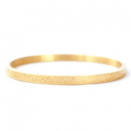 Bracelets en acier inox imprimé léopard doré