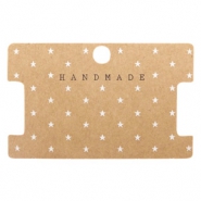 Cartes &agrave; bijoux "Handmade" marron