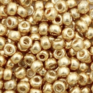 Perles de rocailles Miyuki 6/0 Duracoat galvanized champagne 6-4204