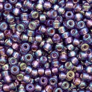Perles de rocailles Miyuki 8/0 Silverlined AB amethyst 8-1024