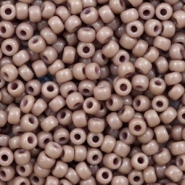 Perles de rocailles Miyuki 8/0 Duracoat opaque beige 8-4455