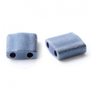 Perles Miyuki tila 5x5mm Opaque matte gun metal grey TL-2001
