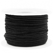 Fil en coton ciré wax 1.5mm Noir