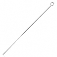 Argent 925 apprêts clous à tête ronde 40mm Argent