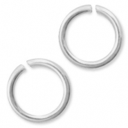 Argent 925 appr&ecirc;ts anneaux bris&eacute;s 6mm Argent
