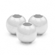 Argent 925 apprêts perles à écraser 2mm Argent