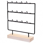 Pr&eacute;sentoir bijoux pour cartes &agrave; bijoux Noir