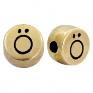 Perles lettres en métal DQ Ö Bronze antique (sans nickel)