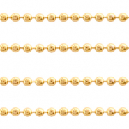 Apprêts en acier inox chaîne à billes 1.4mm Doré