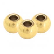 Perles en acier inox 4mm Doré