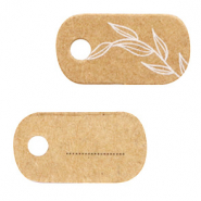 Cartes &agrave; bijoux Floral Marron