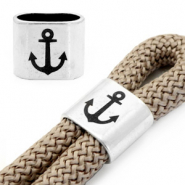 Poussoirs en métal DQ "ANCHOR" Argenté antique (sans nickel)