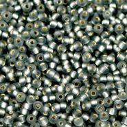 Perles de rocailles Miyuki 11/0 Silverlined matte gray 11-21f