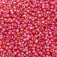 Perles de rocailles Miyuki 11/0 Transparent matte ab ruby 11-141fr