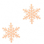 Pendentifs boh&egrave;mes flocon de neige Dor&eacute; rose