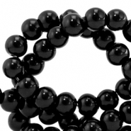 Perles en verre 8 mm Noir
