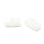 Perles Miyuki half tila 5x2.3mm Ceylon white pearl HTL-420