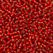 Perles de rocailles Miyuki 11/0 Silverlined ruby red 11-11