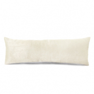Pr&eacute;sentoir bijoux coussin velours doux Blanc cass&eacute;