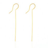 Boucles d'oreilles en acier inox Dor&eacute;