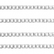 Apprêts en acier inox chaîne maille jaseron maille gourmette argenté