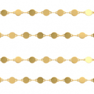 Appr&ecirc;ts en acier inox cha&icirc;ne maille jaseron m&eacute;daillon dor&eacute;