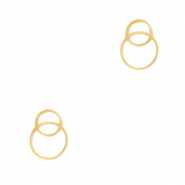 Breloques en acier inox / connecteur anneaux Dor&eacute;