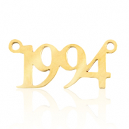 Breloques en acier Inox connecteur année 1994 Doré