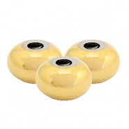 Perles en acier Inox 8mm Dor&eacute;