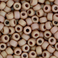 Perles de rocailles Miyuki 6/0 Opaque glazed frosted rainbow lavender 6-4694