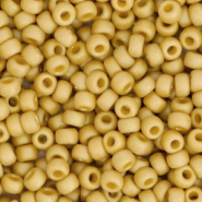 Perles de rocailles Miyuki 8/0 Opaque glazed frosted citron yellow 8-4692