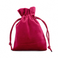 Sachet &agrave; bijoux en velours Rouge port