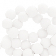 Perles acryliques 6 mm Blanc
