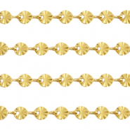 Apprêts en acier inox chaîne maille jaseron maille ronde Doré