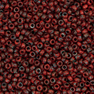 Perles de rocailles Miyuki 11/0 Opaque picasso red 11-4513