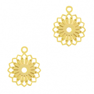 Pendentifs boh&egrave;mes fleur Dor&eacute;