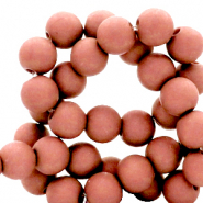 Perles acryliques 4 mm mat Terracotta rose