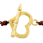 Apprêts en acier Inox fermoir T coeur Doré