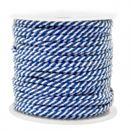 Cordelette 2mm Bleu-blanc