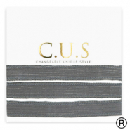 C.U.S&reg;  rubans Anthracite gris paillet&eacute;